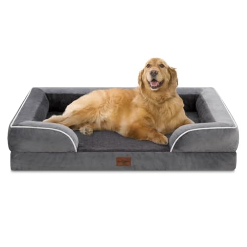 Comfort Expression Jumbo-Hundebetten für extra große Hunde, orthopädisches Hundebett, waschbar, wasserdicht, unzerstörbar, extra großes Hundebett von Comfort Expression