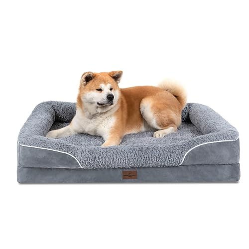 Comfort Expression: Orthopädische Hundebetten für extra große Hunde, wasserdicht, extra großes Hundebett mit 4 Seiten, Hundesofa Bett mit abnehmbarem waschbarem Bezug (extra groß) von Comfort Expression