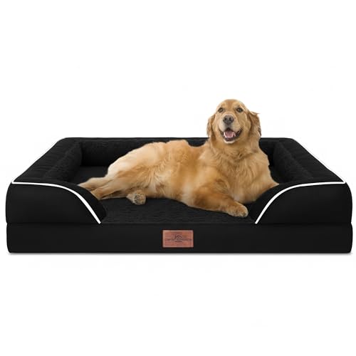 Comfort Expression Wasserdichtes orthopädisches Schaumstoff-Hundebett für extra große Hunde, strapazierfähiges Hundesofa, das Haustierbett, waschbar, abnehmbarer Bezug mit Reißverschluss und Comfort Expression Wasserdichtes orthopädisches Schaumstoff-Hundebett für extra große Hunde, strapazierfähiges Hundesofa, das Haustierbett, waschbar, abnehmbarer Bezug mit Reißverschluss und von Comfort Expression