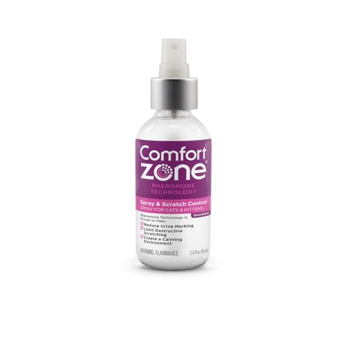 Comfort Zone (2 Pack Spray und Scratch Control Beruhigungsspray für Katzen, 57 ml von Comfort Zone