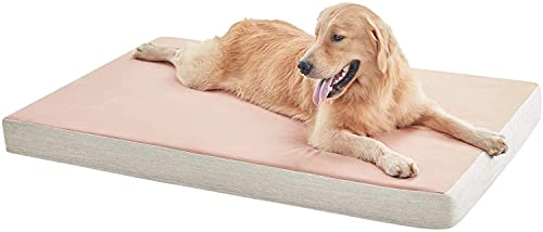 Comfy4U 10 cm Gel-infundiertes Memory-Schaum-Haustierbett, orthopädisches, wasserdichtes Hundebett für große und kleine Hunde, maschinenwaschbar, Kuscheltier mit abnehmbarem Bezug für Hunde und von Comfy4U