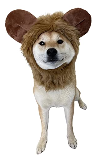 ComfyCamper Furry Bear Hund Kostüm - Niedliche Tier Löwe Kostüme - Haustier Cosplay Halloween Weihnachten (Medium) von ComfyCamper