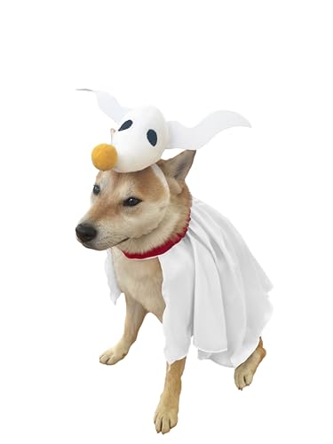 ComfyCamper Hund Geist Kostüm - X Large Medium Small French Lab Night Lab Cosplay Halloween Weihnachten Kostüme, Small von ComfyCamper