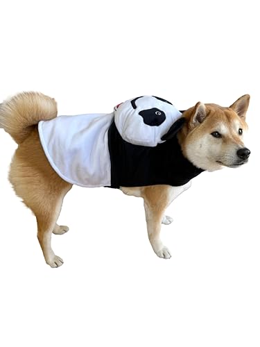 ComfyCamper Hunde-Pandabär-Kostüm, Größe S, M, XL, Halloween-Kostüme, schwarz-weiß, Kung-Fu, Cosplay, Tier, Größe S von ComfyCamper