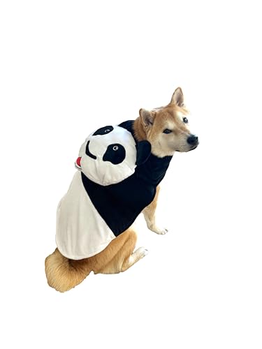 ComfyCamper Hunde-Pandabär-Kostüm, Größe S, M, XL, Halloween-Kostüme, schwarz-weiß, Kung-Fu-Cosplay, Tier, Größe M von ComfyCamper