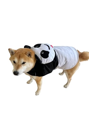 ComfyCamper Hunde-Pandabär-Kostüm, Größe S, M, XL, Schwarz-Weiß, Kung-Fu, Cosplay, Tier, Größe XL von ComfyCamper