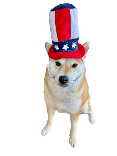 ComfyCamper Uncle Sam Hut Hundekostüm 4. Juli Outfit Größe S / M / XL / Patriotische Hunde USA Halloween von ComfyCamper