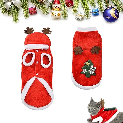 Haustier Weihnachtskostüm, Hundekostüm Weihnachten, Hundekostüme Weihnachten, Weihnachten Katzen Kleidung, Katzenweihnacht, Weihnachts Katze Kleidung, Weihnachten Hundekleidung, Haustier-Kleidung (S) von Comioke