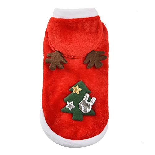 Haustier Weihnachtskostüm, Hundekostüm Weihnachten, Hundekostüme Weihnachten, Weihnachten Katzen Kleidung, Katzenweihnacht, Weihnachts Katze Kleidung, Weihnachten Hundekleidung, Haustier-Kleidung (M) von Comioke