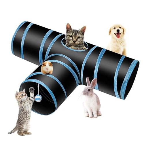 Katzentunnel,Kätzchen Tunnel,3 Wege Katze Tunnel,Pet Play Tunnel Tube,Katzenspielzeug Katzentunnel,Katzenspielzeug Tunnel,Katzenspielzeug Katzentunnel Faltbar,Faltbar Katzentunnel Katzenspielzeug von Comioke