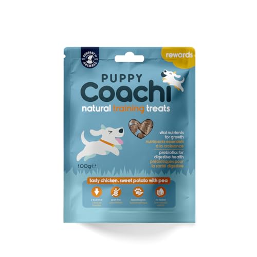 Coachi Natürliche Leckerlis fürs Welpentraining - Gesunde, Getreidefreie und Hypoallergene Leckerlis für Welpen. Weich und einfach teilbar. Der gesunde Snack für Welpen (Huhn, 100g) von Company of Animals