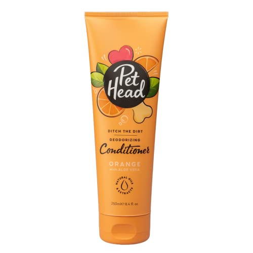 Pet Head Ditch the Dirt Conditioner für Hunde | Orangenduft | Reinigt das Fell Ihres Hundes Gründlich und Macht es Weich | Desodoriert und Beseitigt Gerüche | Sanfte Formel für Welpen | 250ml von Company of Animals