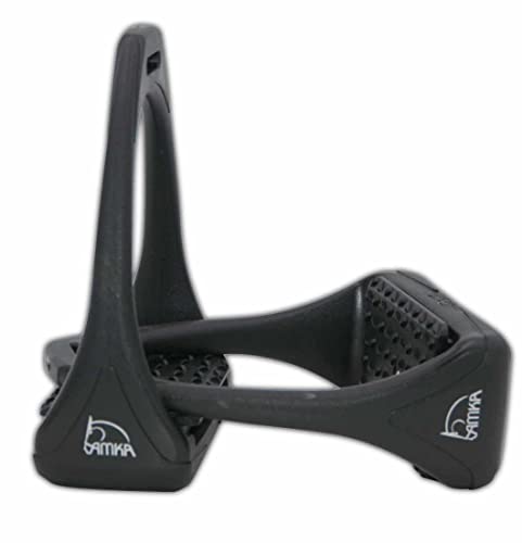 Compositi AMKA Soft Reflex Kunststoff Steigbügel schwarz breit rutschsicher mit Flexibler Tritffläche von Compositi