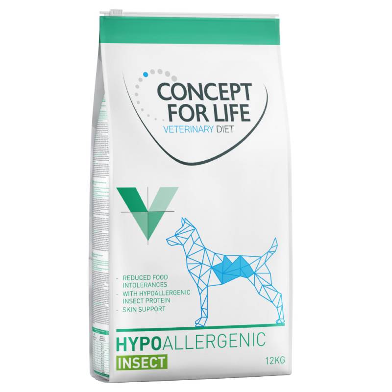 12 kg Concept for Life Veterinary Diet zum Sonderpreis! - Hypoallergenic Insect von Concept for Life VET