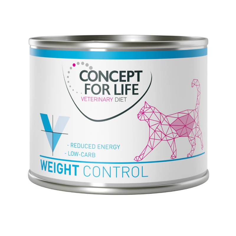 6 x 200 g / 185 g Concept for Life Veterinary Diet zum Probierpreis! - Weight Control 6x200g von Concept for Life VET