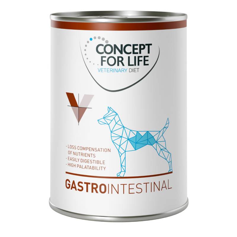 6 x 400 g Concept for Life Veterinary Diet zum Probierpreis! - Gastro Intestinal von Concept for Life VET