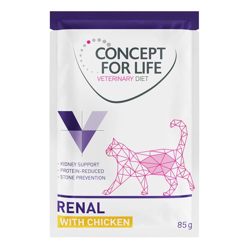 Concept for Life Veterinary Diet Renal mit Hühnchen - Sparpaket: 24 x 85 g von Concept for Life VET