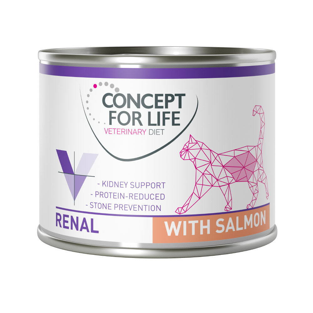 Concept for Life Veterinary Diet Renal mit Lachs - 6 x 200 g Concept for Life Veterinary Diet Renal mit Lachs - 6 x 200 g von Concept for Life VET