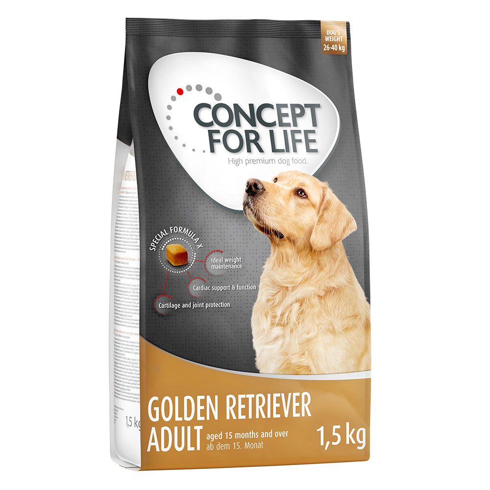 1 kg / 1,5 kg Concept for Life zum Probierpreis! - 1,5 kg Golden Retriever von Concept for Life