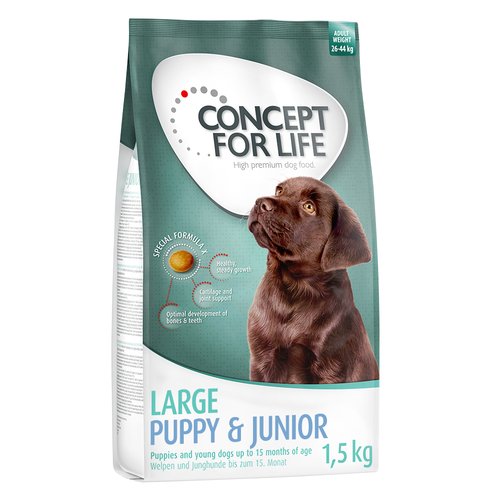 1 kg / 1,5 kg Concept for Life zum Sonderpreis! - 1,5 kg Large Puppy & Junior 1 kg / 1,5 kg Concept for Life zum Sonderpreis! - 1,5 kg Large Puppy & Junior von Concept for Life