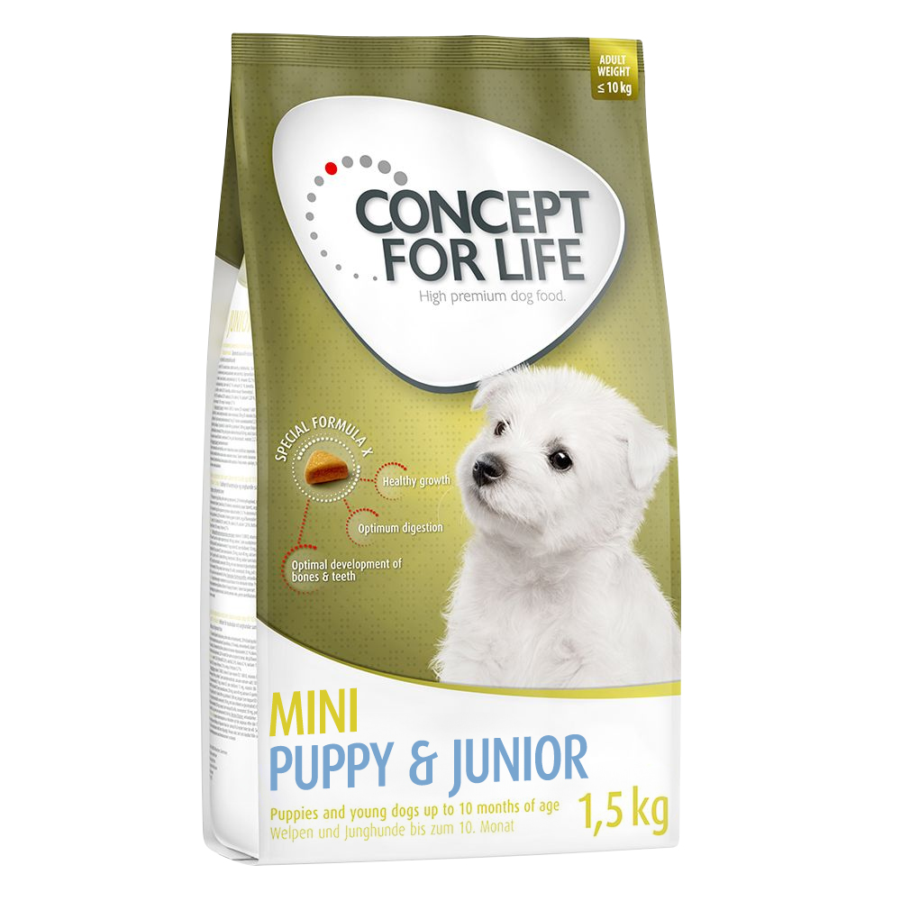 1 kg / 1,5 kg Concept for Life zum Sonderpreis! - 1,5 kg Mini Puppy & Junior 1 kg / 1,5 kg Concept for Life zum Sonderpreis! - 1,5 kg Mini Puppy & Junior von Concept for Life
