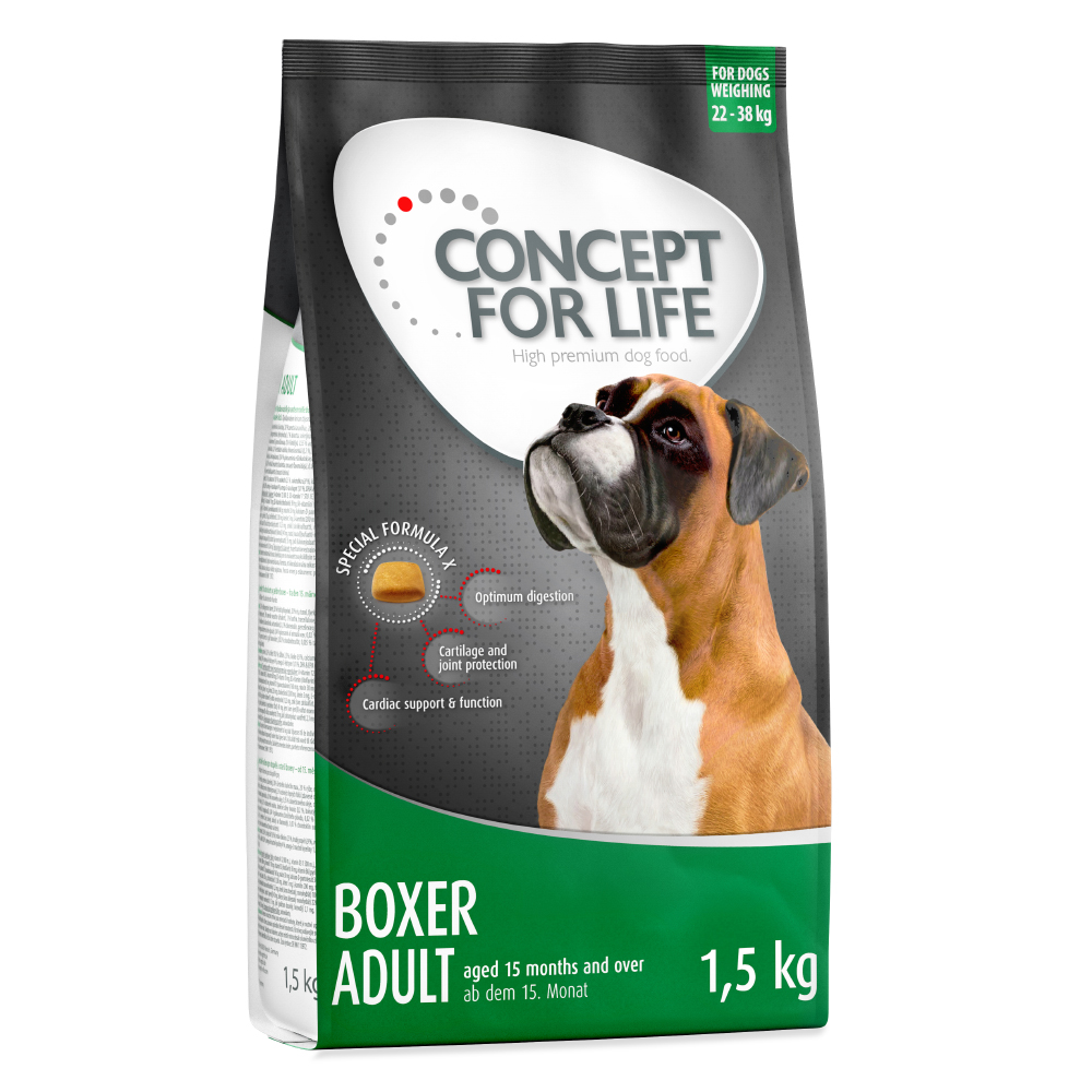 1 kg / 1,5 kg Concept for Life zum Probierpreis! - 1.5 kg Boxer von Concept for Life