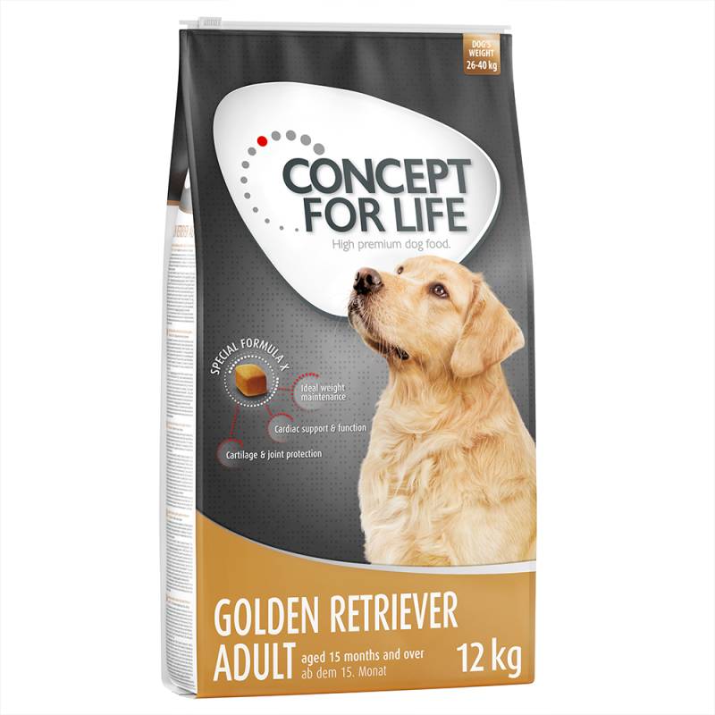 10 + 2 kg gratis! 12 kg Concept for Life Hundetrockenfutter - Golden Retriever (12 kg) von Concept for Life