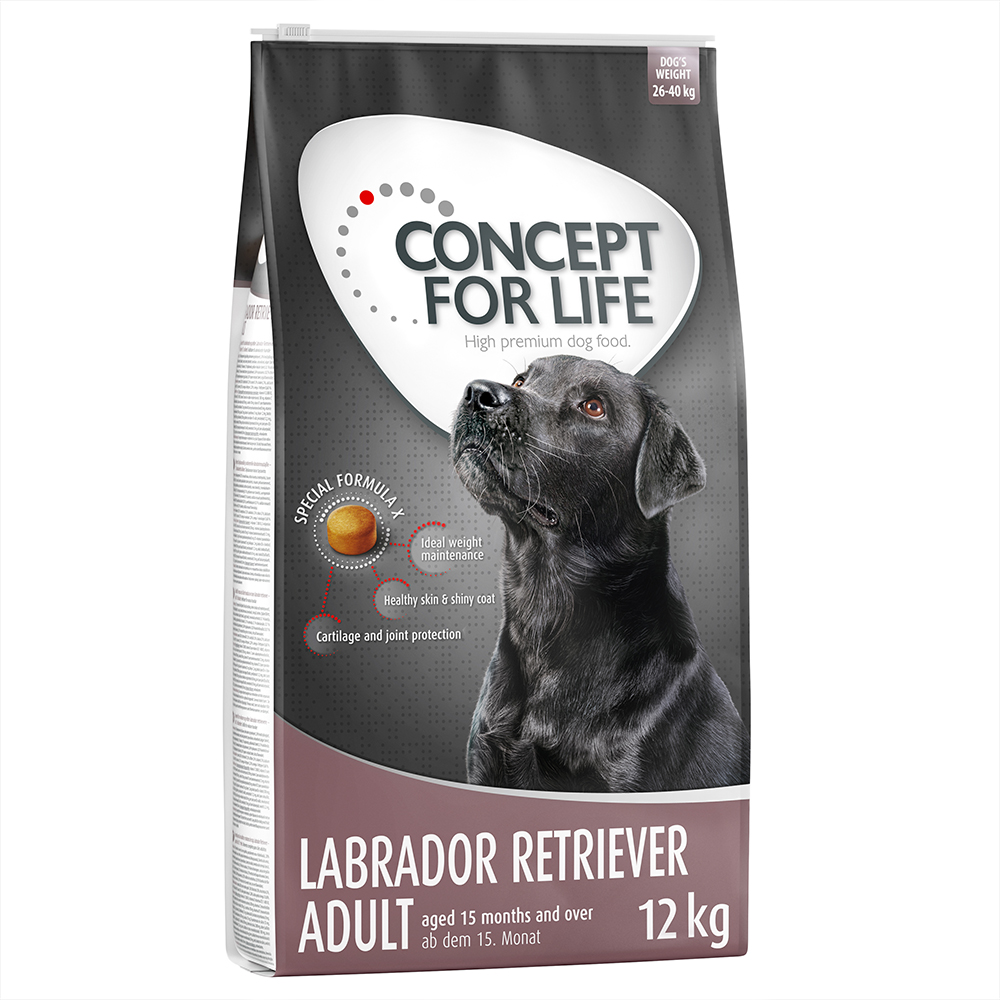 10 + 2 kg gratis! 12 kg Concept for Life Hundetrockenfutter - Labrador Retriever (12 kg) von Concept for Life