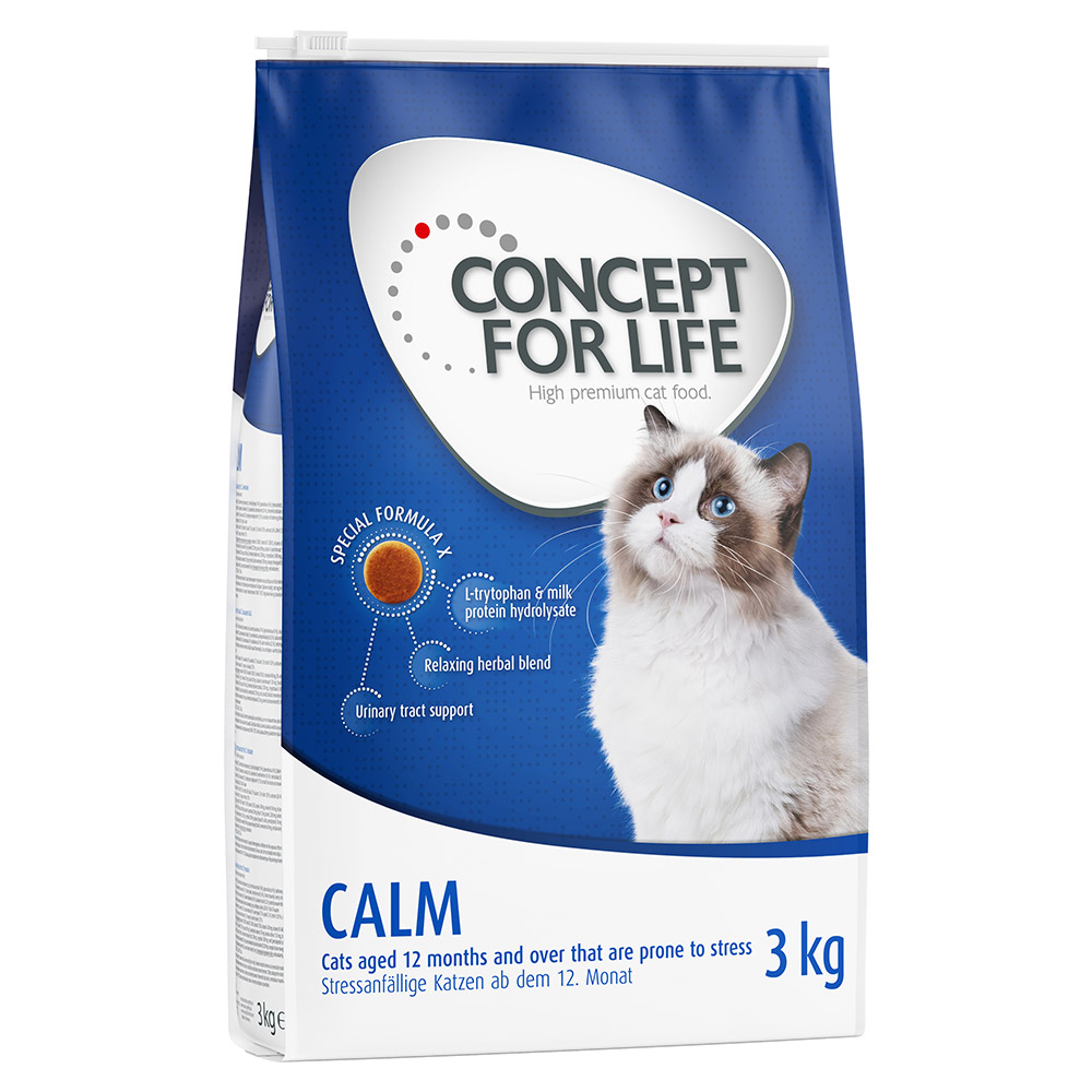 10 kg / 9 kg Concept for Life 20% Rabatt! - Calm 3 x 3 kg von Concept for Life