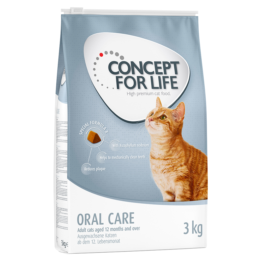 10 kg / 9 kg Concept for Life 20% Rabatt! - Oral Care 3 x 3 kg von Concept for Life