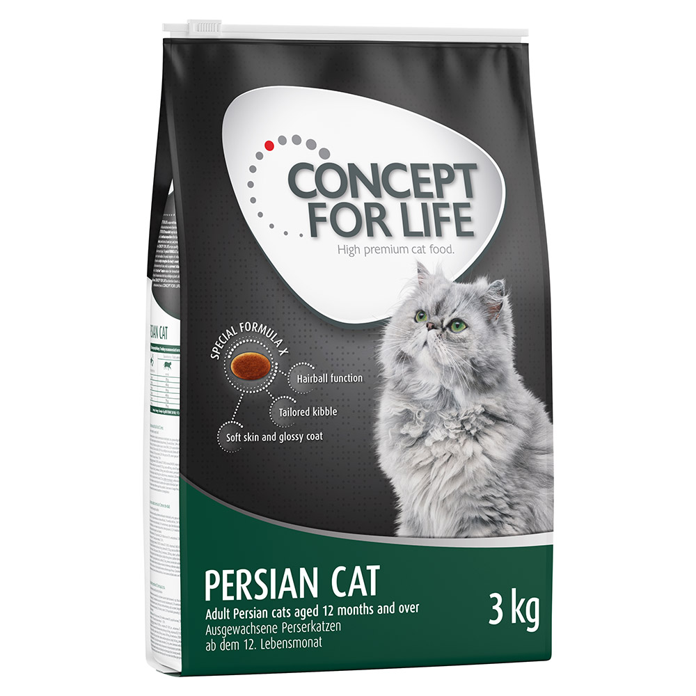 10 kg / 9 kg Concept for Life 20% Rabatt! - Persian Adult 3 x 3 kg von Concept for Life