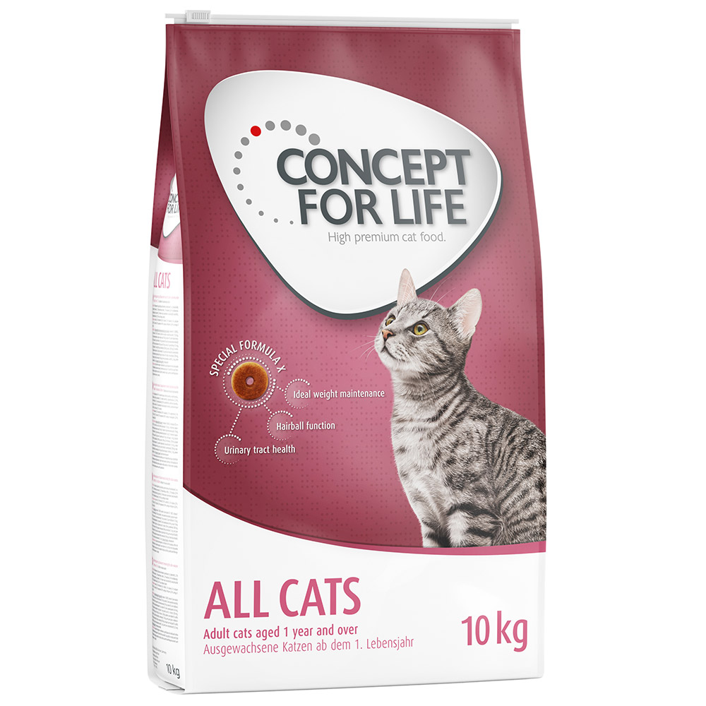 10 kg / 9 kg Concept for Life zum Sonderpreis! - All Cats 10 kg von Concept for Life