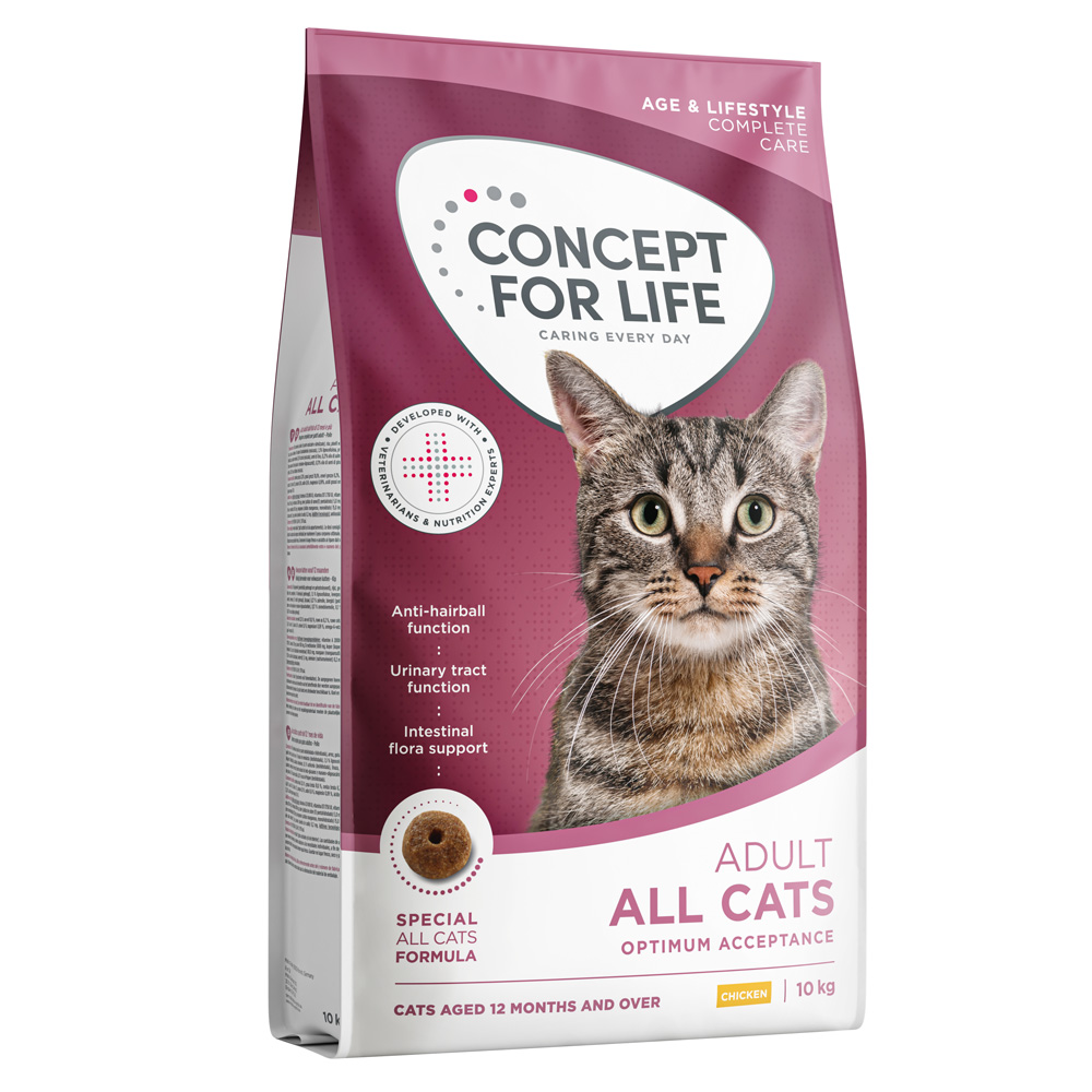 2 kg gratis! 10 kg Concept for Life - All Cats Adult 2 kg gratis! 10 kg Concept for Life - All Cats Adult von Concept for Life