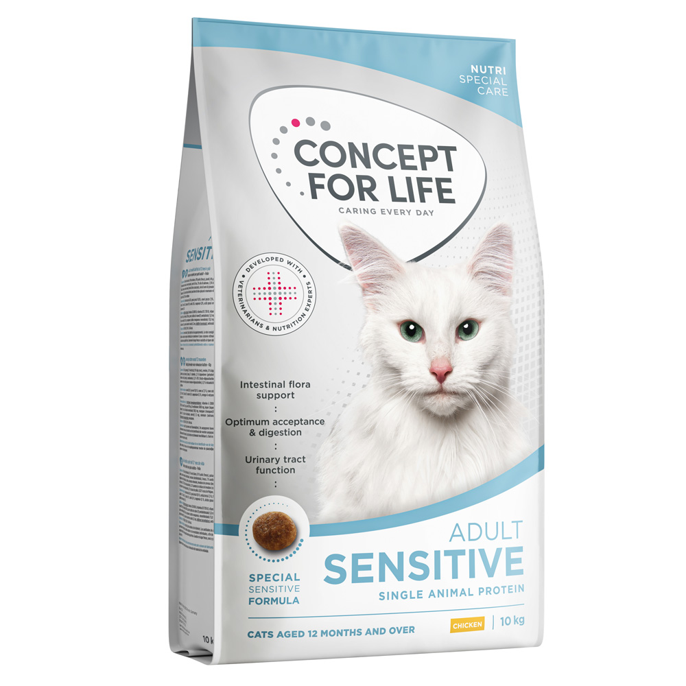 2 kg gratis! 10 kg Concept for Life - Sensitive Cats 2 kg gratis! 10 kg Concept for Life - Sensitive Cats von Concept for Life
