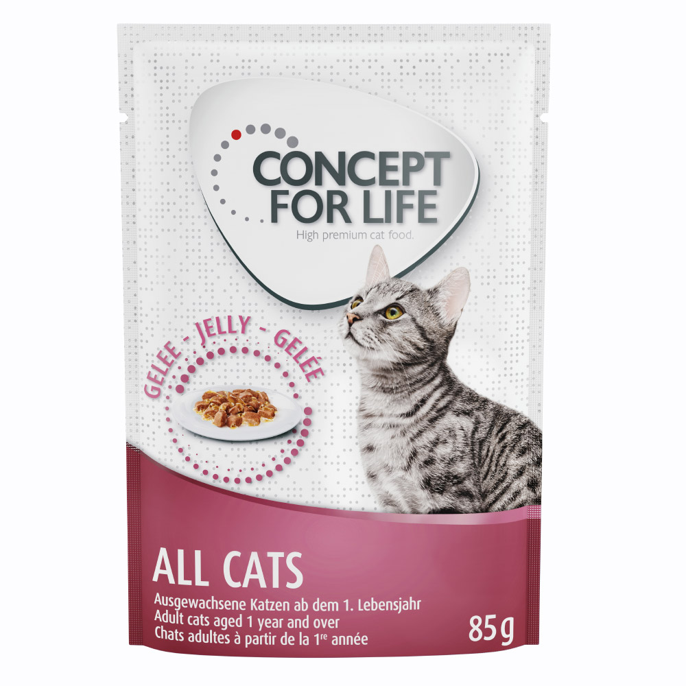 20 + 4 gratis! Concept for Life 24 x 85 g - All Cats in Gelee                      von Concept for Life