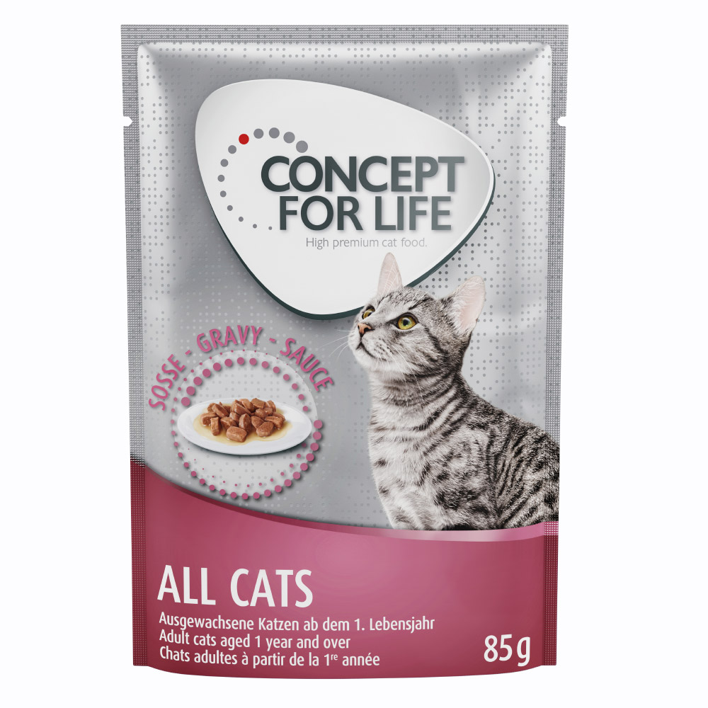 20 + 4 gratis! Concept for Life 24 x 85 g - All Cats in Soße                  von Concept for Life