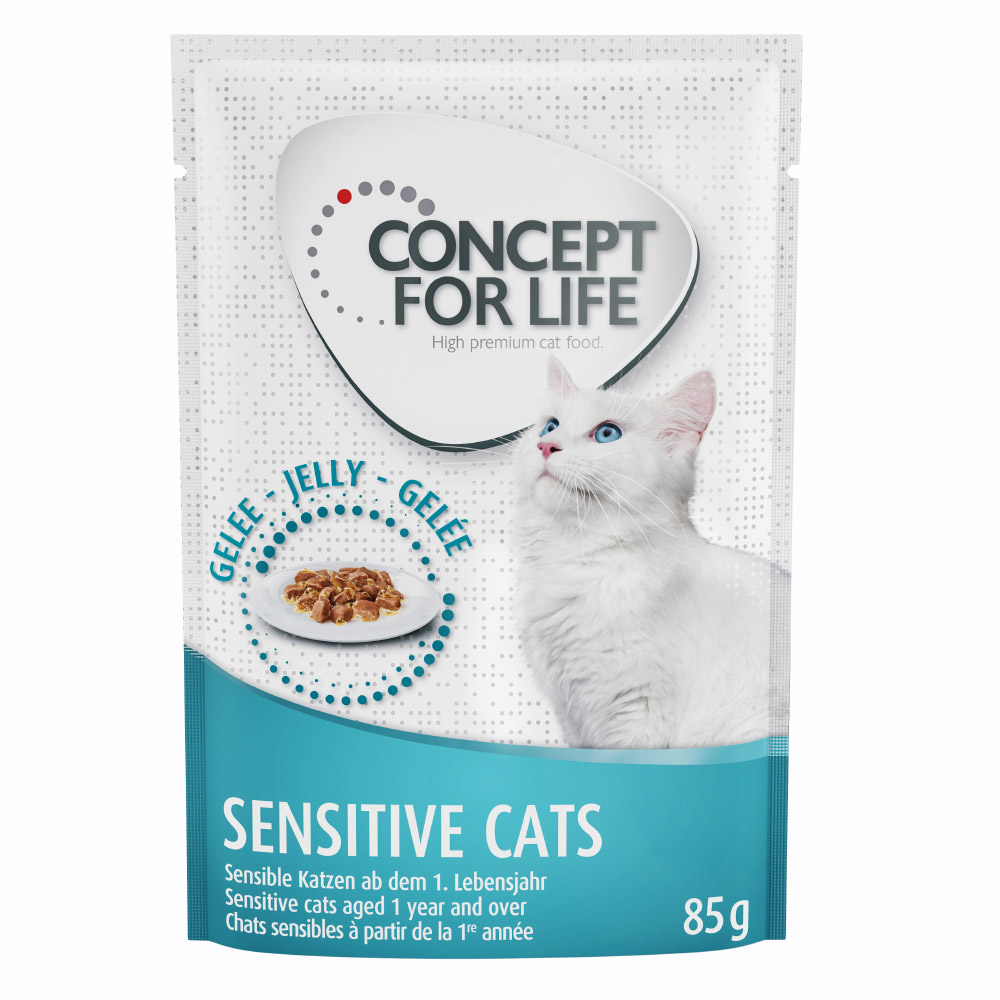 20 + 4 gratis! Concept for Life 24 x 85 g - Sensitive Cats in Gelee         von Concept for Life