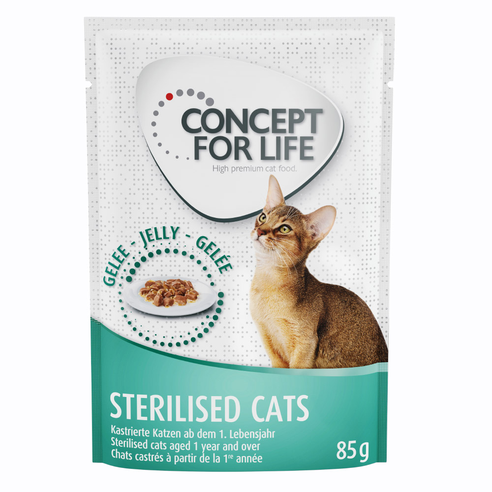 20 + 4 gratis! Concept for Life 24 x 85 g - Sterilised Cats in Gelee          von Concept for Life