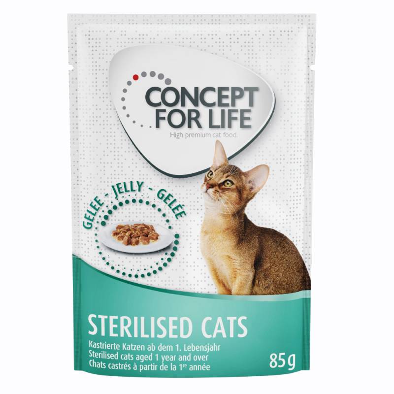 20 + 4 gratis! Concept for Life 24 x 85 g - Sterilised Cats in Gelee          von Concept for Life