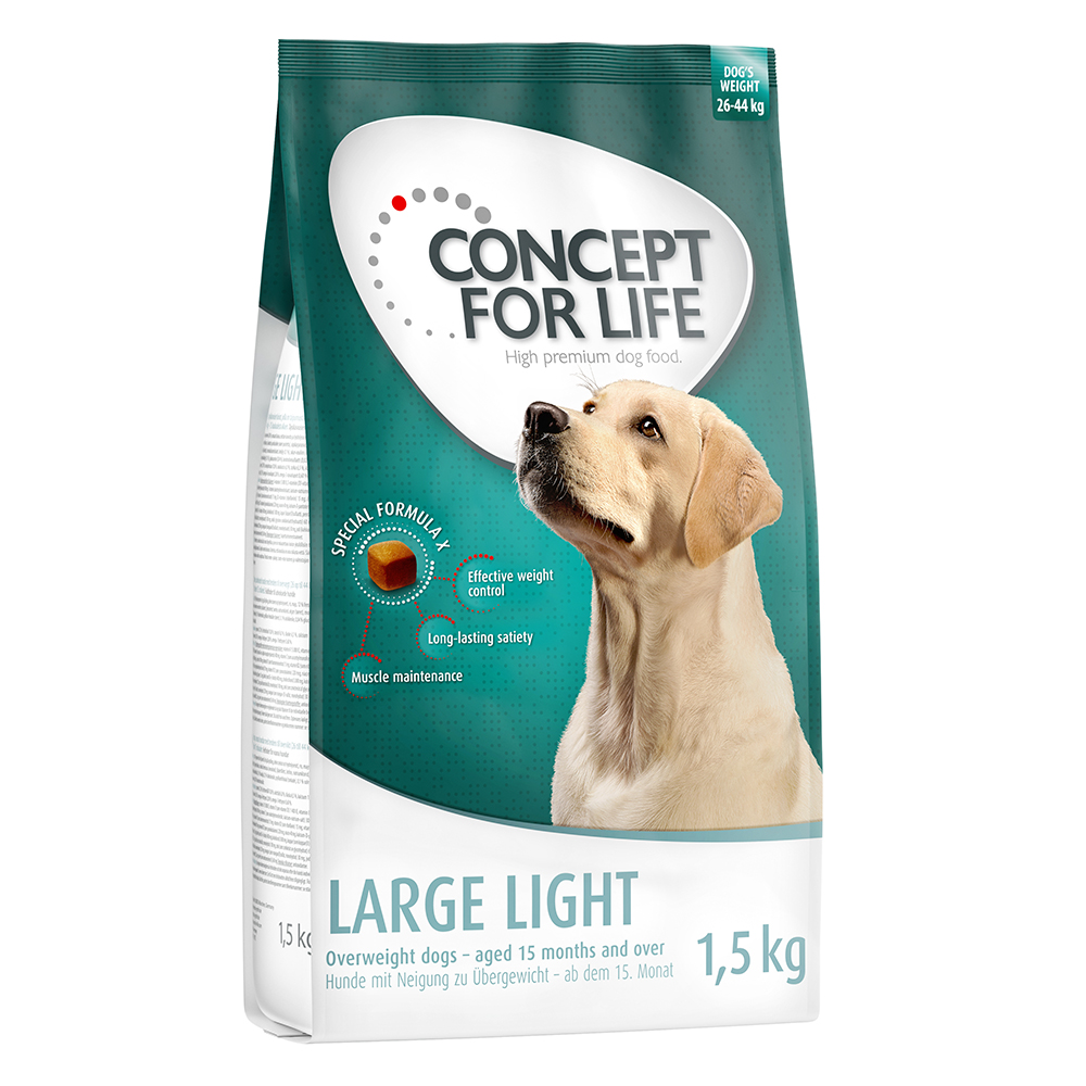 4 x 1 kg / 1.5 kg Concept for Life zum Sonderpreis! - 4 x 1,5 kg Large Light von Concept for Life