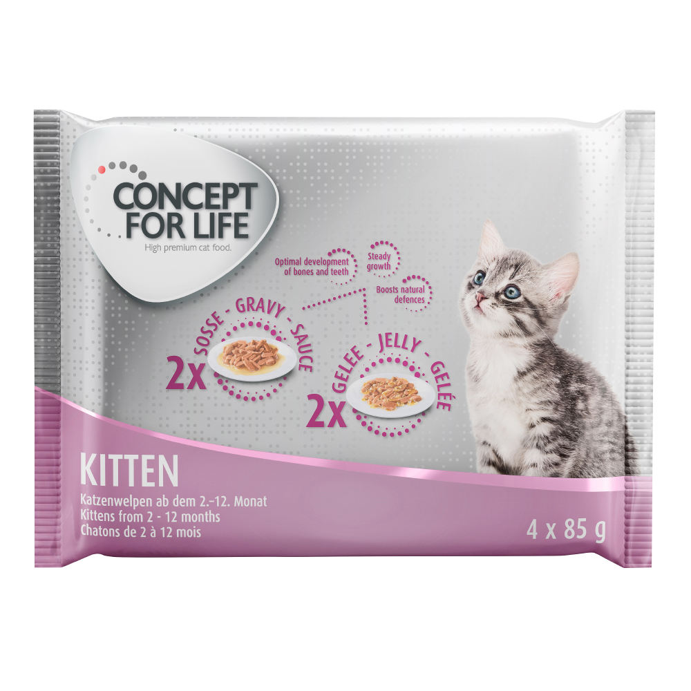 4 x 85 g Concept for Life zum Probierpreis! - Kitten von Concept for Life