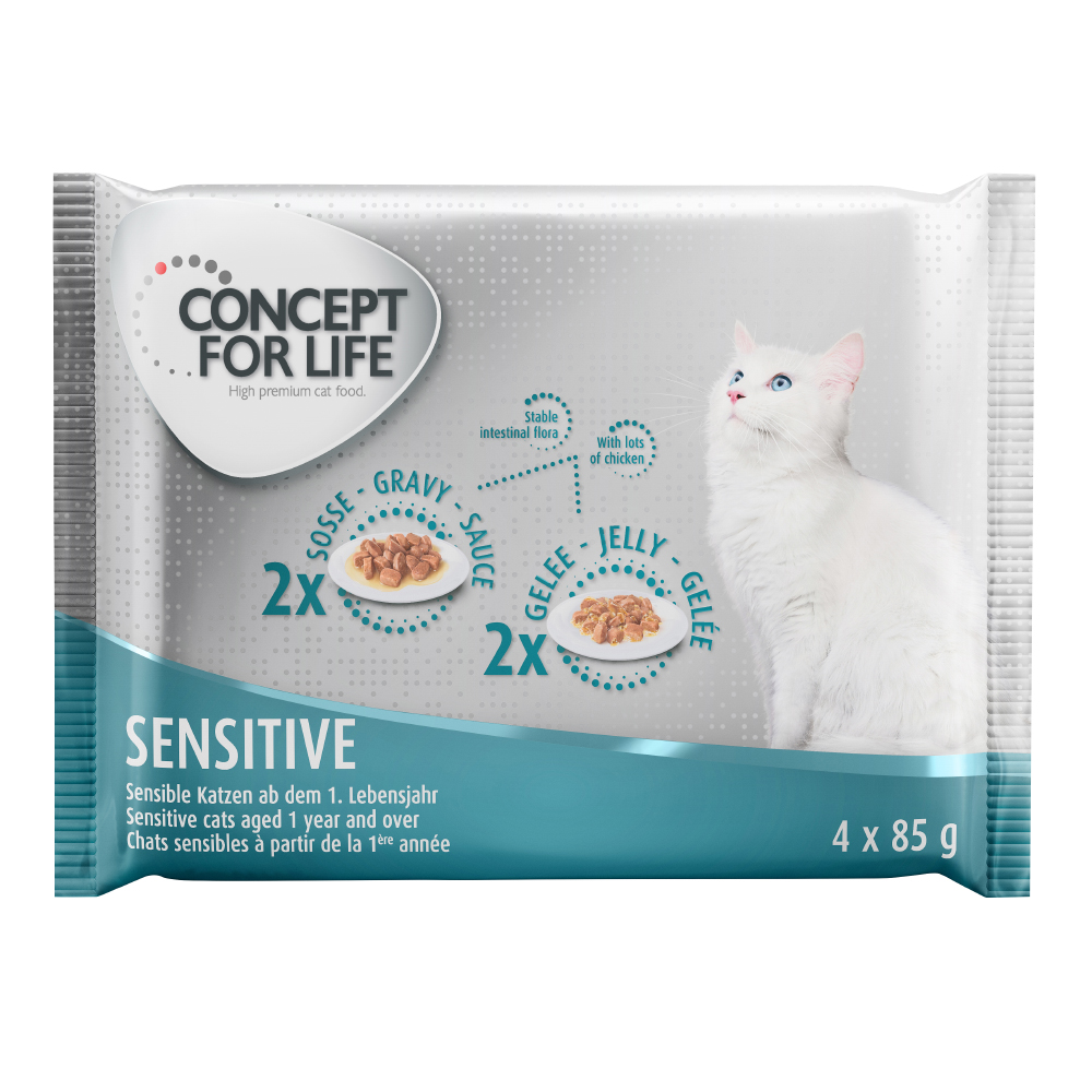 4 x 85 g Concept for Life zum Probierpreis! - Sensitive von Concept for Life