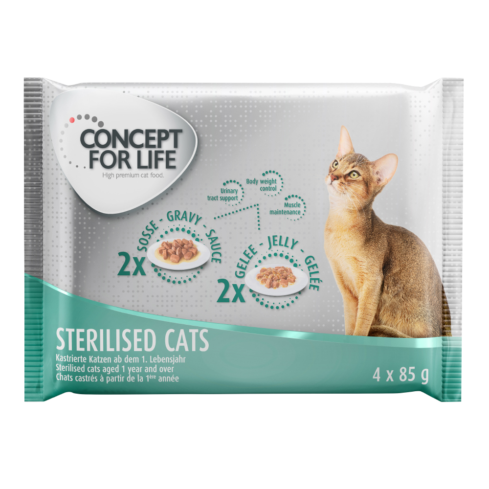 4 x 85 g Concept for Life zum Probierpreis! - Sterilised von Concept for Life