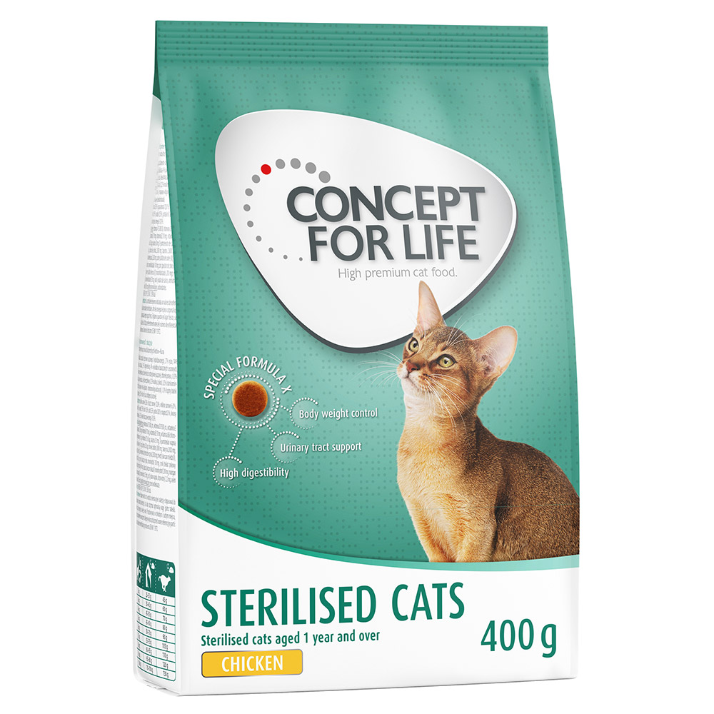400 g Concept for Life zum Probierpreis! - Sterilised Cats Huhn von Concept for Life