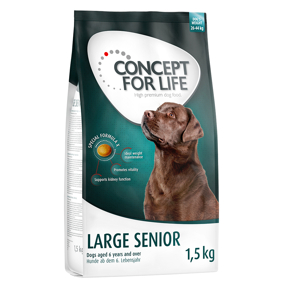 Concept for Life Hundefutter Probierbeutel – jetzt testen! - Large Senior (1,5 kg) von Concept for Life