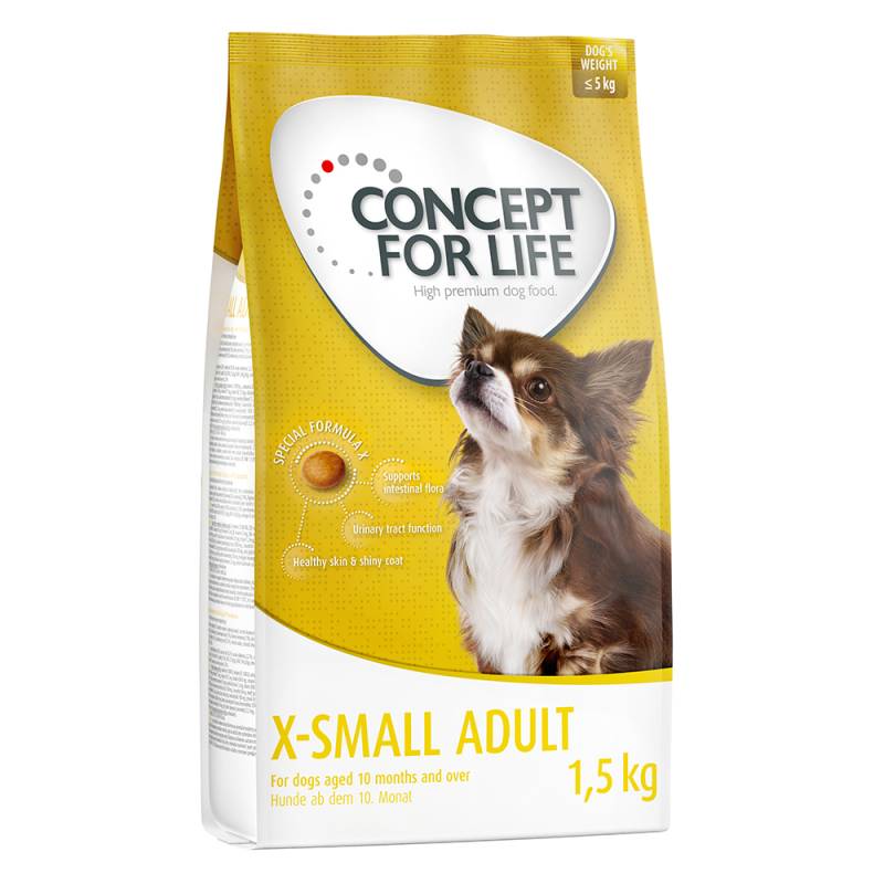 Concept for Life Hundefutter Probierbeutel – jetzt testen! - X-Small Adult (1,5 kg) von Concept for Life