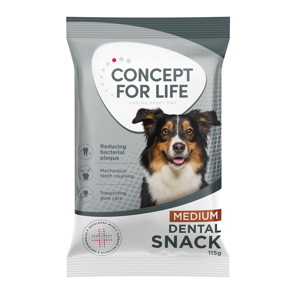Concept for Life Hundesnacks zum Sonderpreis! - 115 g Dental Snack Medium Concept for Life Hundesnacks zum Sonderpreis! - 115 g Dental Snack Medium von Concept for Life