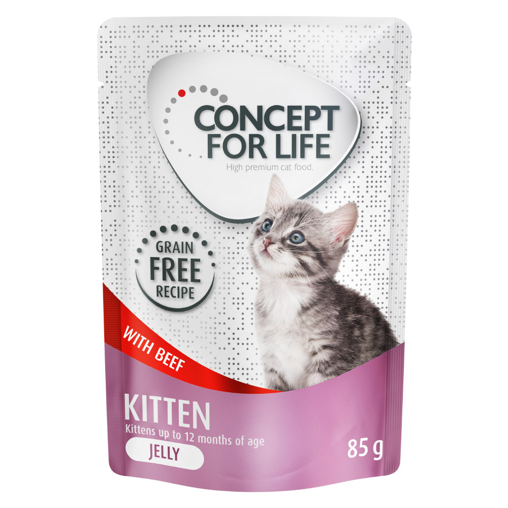 Concept for Life Kitten mit Rind getreidefrei - in Gelee - Sparpaket: 48 x 85 g Concept for Life Kitten mit Rind getreidefrei - in Gelee - Sparpaket: 48 x 85 g von Concept for Life