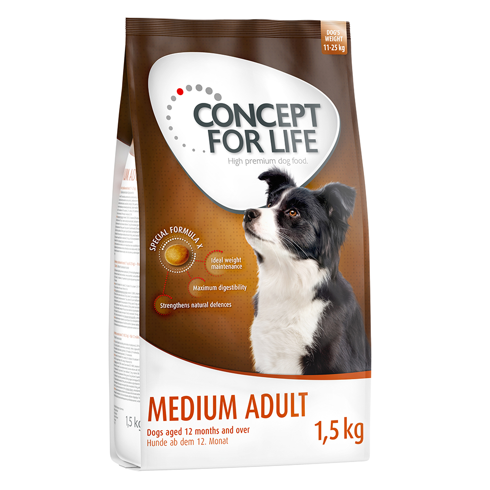 Concept for Life Medium Adult - Sparpaket: 4 x 1,5 kg von Concept for Life