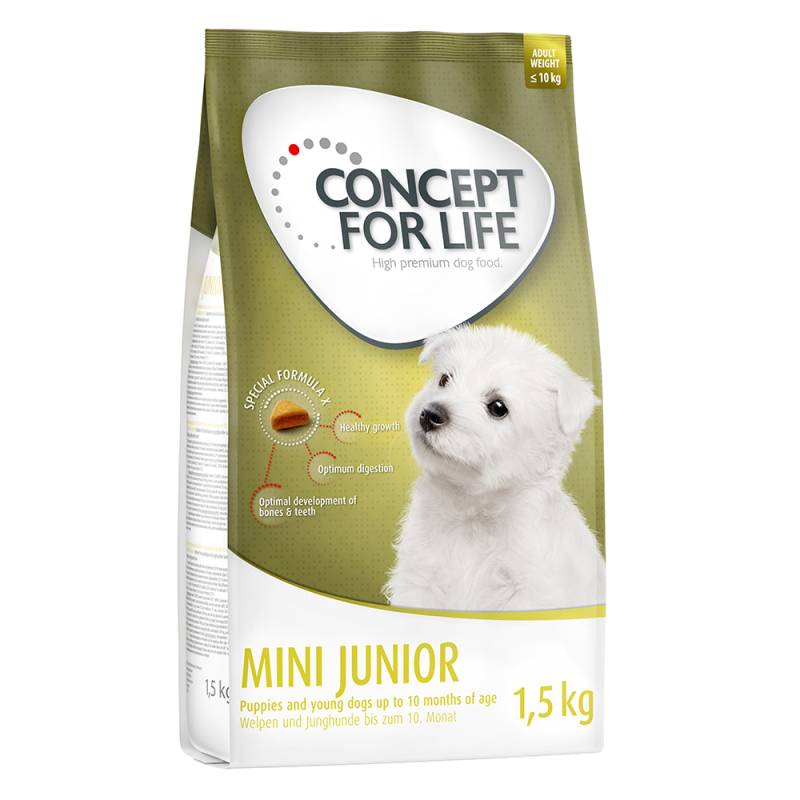 Concept for Life Mini Puppy & Junior - 1,5 kg von Concept for Life